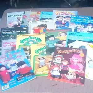 Lot of 16 Xavier Roberts Cabbage Patch Kids Pattern Books 80's